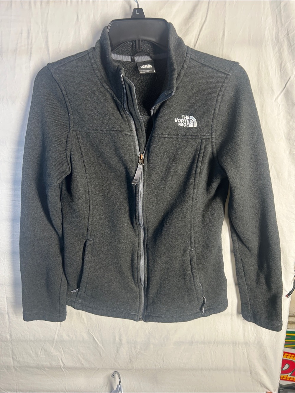 The North Face Women's Dark Gray Full-Zip Fleece Jacket